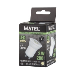 BOMBILLA LED DICROICA 36º GU10 3W NETRA