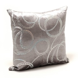 COJIN GRIS BRILLO PLATA