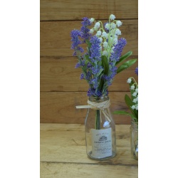 MONTAJE BOTELLA LAVANDA MUGUET CON AGUA SOLIDA