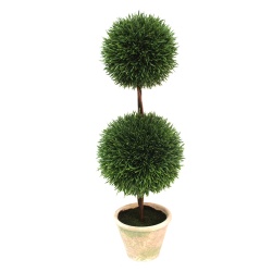 MACETA DOS BOLAS VERDES