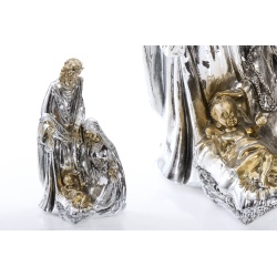 NACIMIENTO RESINA PLATA Y ORO
