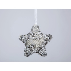 COLGANTE ESTRELLA PEDRERIA PLATEADO