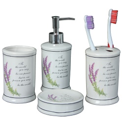 JUEGO 4 PIEZAS BAÑO CERAMICA