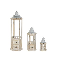 FAROL MADERA Y CRISTAL